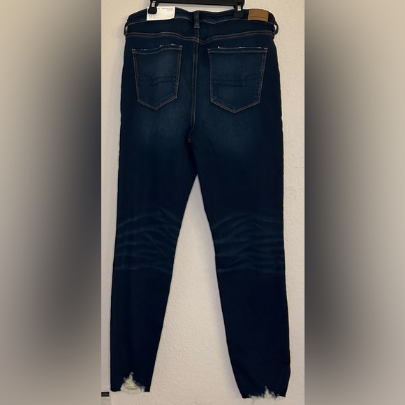American Eagle Jeans 12 Short AE High Rise NWT Dark Wash Denim Stretchy - Picture 3 of 8